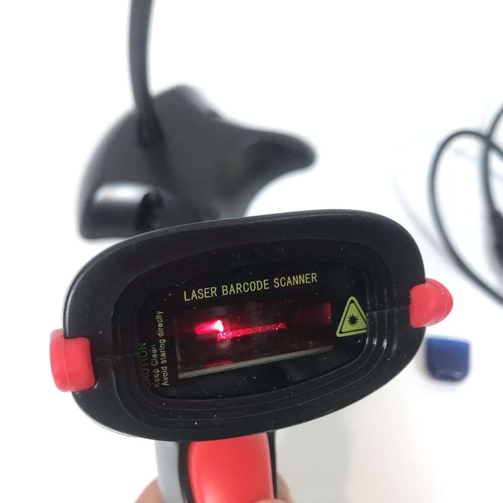 Wireless Barcode Scanner with Adjustable Stand and USB Flash Drive - Picture 7 of 10